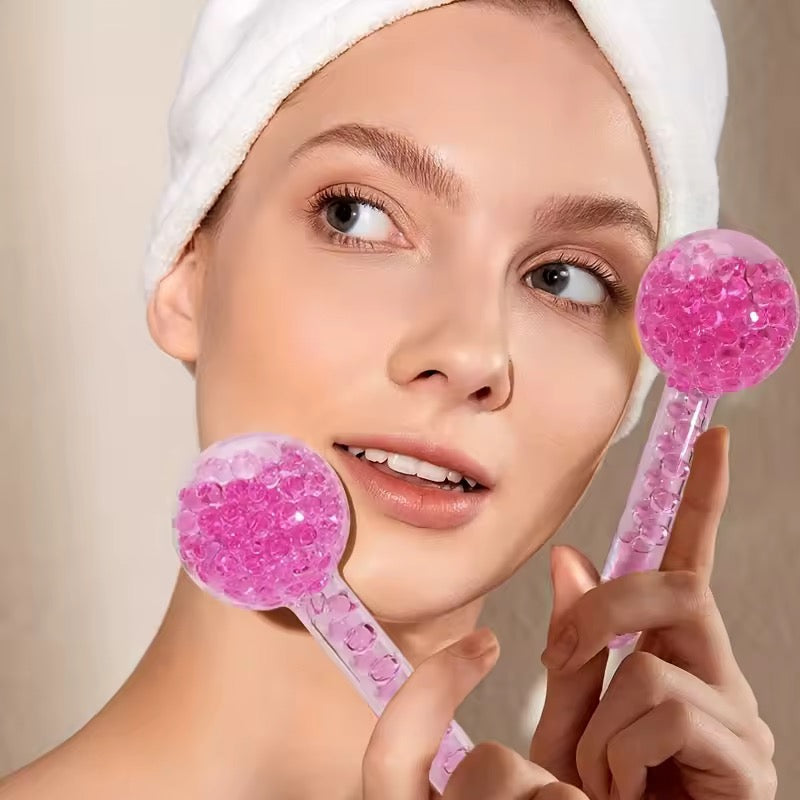 Crystal Ball Ice Globes Facial Massager Set of 2